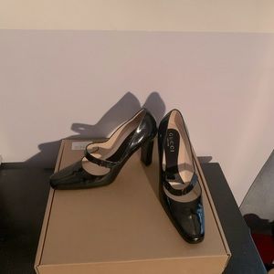 Gucci patent Mary Jane pumps